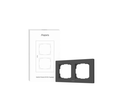 aqara switch frame h2 eu 2 gang fe x01dg sivy dvojramik pre aqara h2 vypinace
