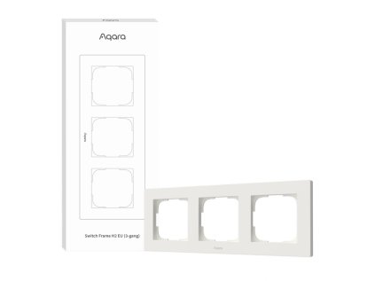 aqara switch frame h2 eu 3 gang fe x02d biely trojramik pre aqara h2 vypinace