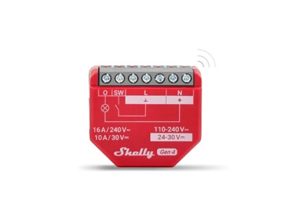 shelly 1pm gen4 spinaci modul s meranim spotreby 1x 16a wifi bluetooth zigbee matter