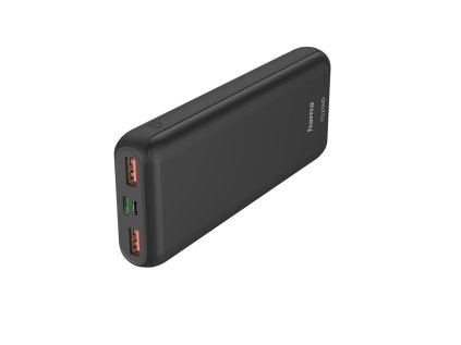 38169 hama pd20 hd powerbanka 20000 mah 3 vystupy 1x usb c 2x usb a pd qualcomm max
