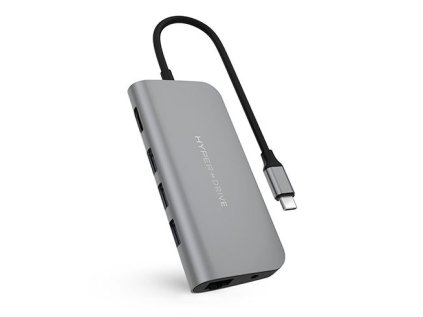 hyper usb c hub hyperdrive power 9 in 1 space gray i98636