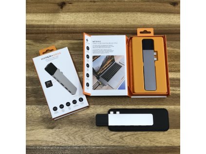 377277 hyper hyperdrive net hub for usb c pre macbook pro strieborny