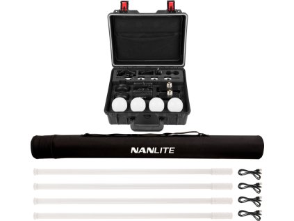 61490 kit nanlite pavotube t8 7x 4 light kit pavobulb 10c 4 bulb kit