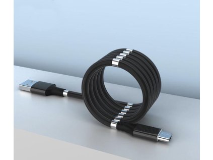 282114 magneticky samonavijaci usb nabijaci kabel micro usb 90 cm
