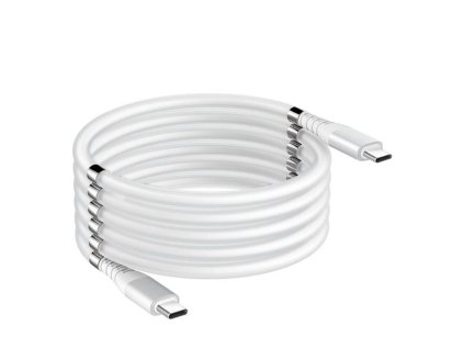 282147 magneticky samonavijaci usb nabijaci kabel type c to type c 180cm