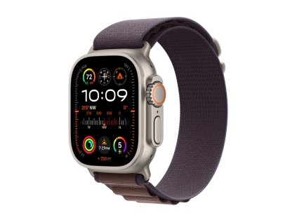 316311 apple watch ultra 2 gps cellular 49mm titanium case with indigo alpine loop large