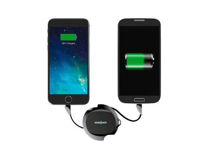 377385 minibatt powerring qi adapter pre bezdrotove nabijanie lightning a micro usb