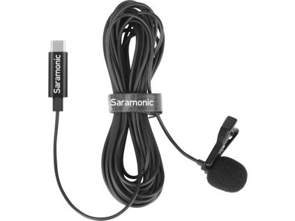 58340 saramonic lavmicro u3b lavalier mic for usb type c devices 6m