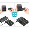 491462 2 neewer 2 pack en el15 en el15 battery charger set compatible with nikon micro usb port 2100mah