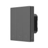 sonoff switchman inteligentny nastenny vypinac m5 matter 3 tlacidlo 86 mm eu typ tmavosivy