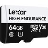 372681 1 lexar microsd high endurance microsdxc uhs i u3 10 r100 w35 v30 64 gb