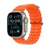 316398 apple watch ultra 2 gps cellular 49mm titanium case with orange ocean band