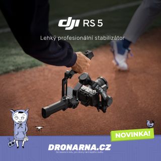 Představujeme DJI RS 5 – novou generaci profesionálního stabilizátoru. Lehký, přesný a inteligentní nástroj pro tvůrce,...