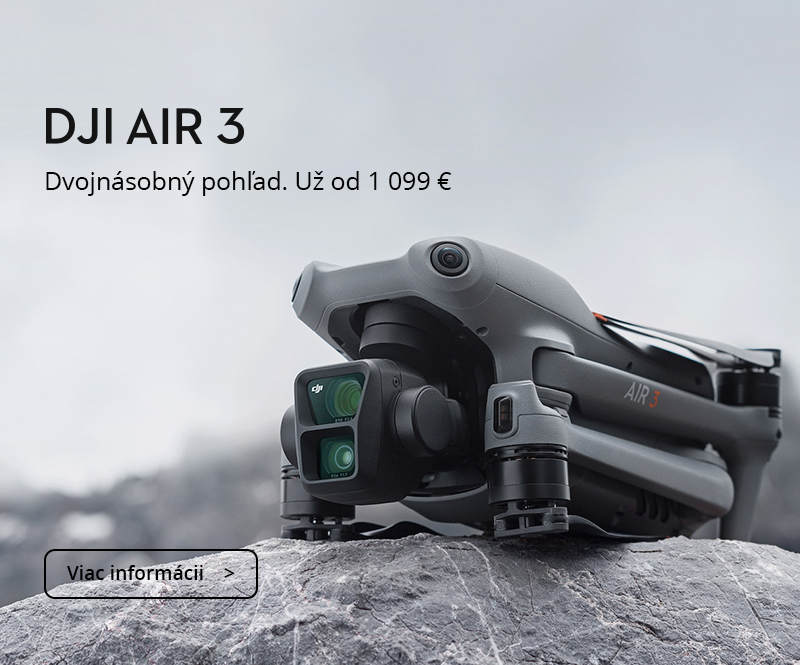 DJI Air 3: Nový kompaktný dron s dvomi kamerami