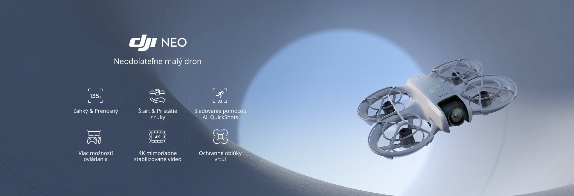 DJI Neo: Dron veľkosti dlane vhodný na vlogovanie