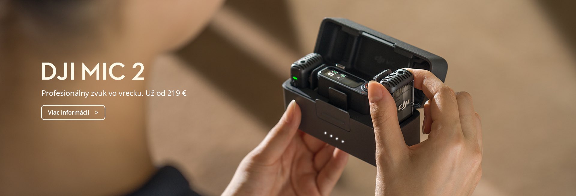 DJI Mic 2: Bezdrôtový mikrofón