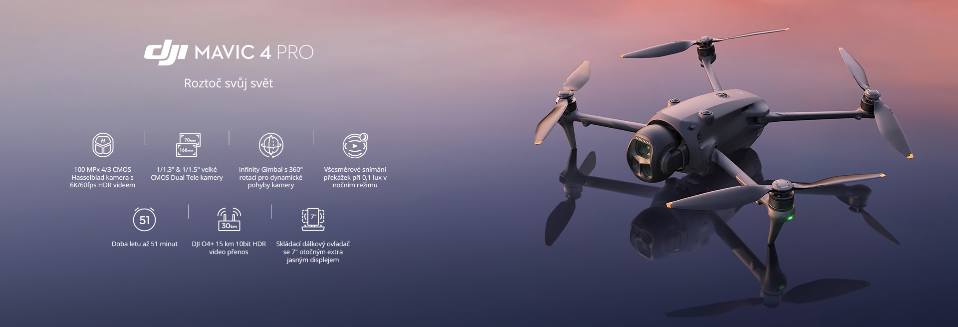 DJI Mavic 4 Pro: Nový vlajkový dron se třemi kamerami