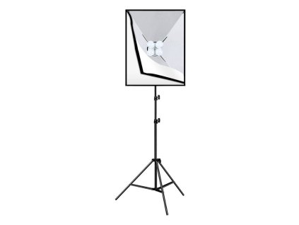 40466 studiova suprava puluz softbox 50x70 cm stativ led ziarovka 4 ks pu5071eu