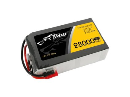 55574 tattu 28000mah 22 2v 25c 6s1p lipo battery pack with as150 xt150