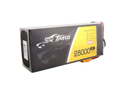 55571 tattu nmc 28000mah 22 2v 5c 6s1p lipo battery pack with xt90 s plug