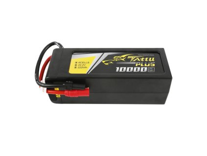55526 tattu plus 10000mah 22 2v 25c 6s1p lipo battery pack with as150 xt150 plug
