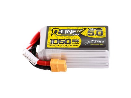 53801 akumulator tattu r line 5 0 1050mah 22 2v 6s 150c xt60 plug