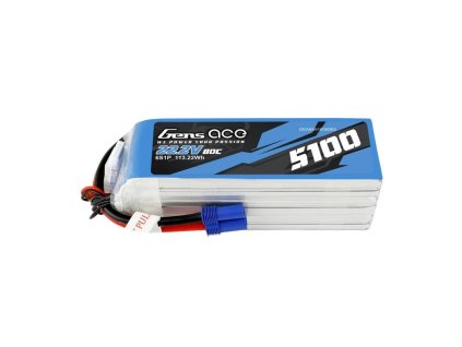 41552 bateria gensace 5100mah 22 2v 80c 6s1p ec5