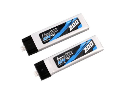 54944 gens ace 200mah 3 7v 45c 1s1p lipo battery 2pcs