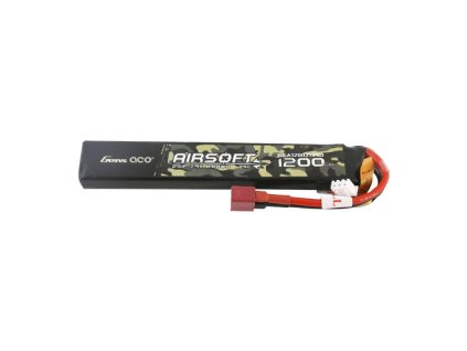 54968 gens ace 25c 1200mah 2s1p 7 4v airsoft gun lipo battery with t plug