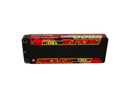 55178 gens ace redline series 5800mah 7 6v 130c 2s1p hardcase 56 hv ultra lcg lipo battery