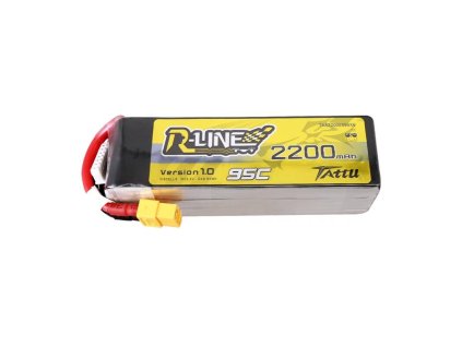 64127 lipo tattu r line 22 2v 2200mah 6s 95c bateria s konektorom xt60
