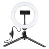 39869 1 stativovy drziak puluz s 20 cm led kruzkom vlogging pkt3073b