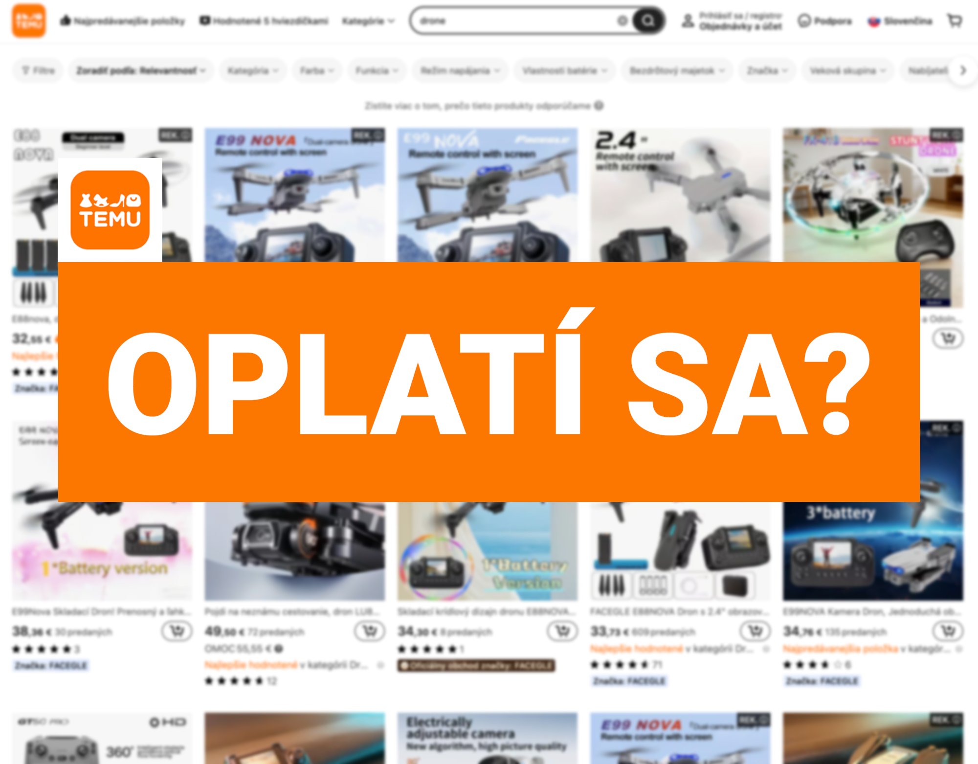 Drony z Temu: oplatí sa to v roku 2026? Čo naozaj dostanete za 20 eur