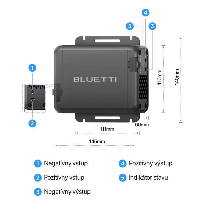Bluetti BL Charger 1 alternátorová nabíjačka pre prenosné stanice