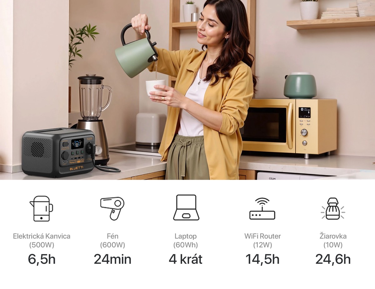Bluetti Premium 30 V2 prenosná nabíjacia stanica 600 W, 320 Wh