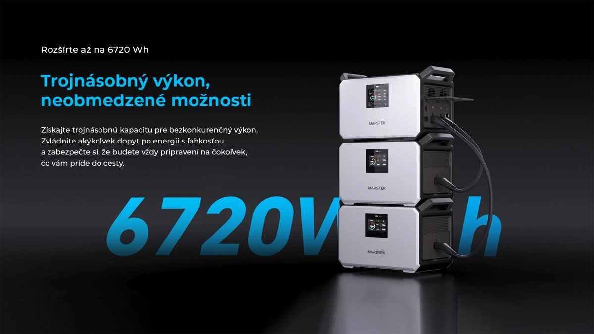 Marstek M2200 prenosná nabíjacia stanica 2400 W, 2240 Wh