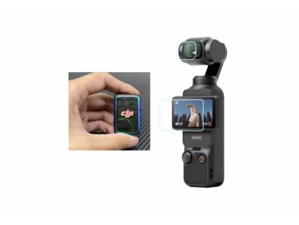 DJI Osmo Pocket 3 - Sklo na displej kamery a DJI Mic 2