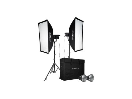 Nanlite FS-200 Sada 2 LED svetel se stojany a softboxy