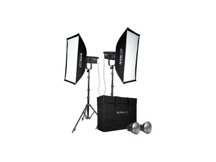 Nanlite FS-300 Sada 2 LED svetel se stojany a softboxy