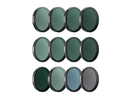 Sada filtrov Freewell pre OSMO Action 6 – Mega Kit – 12-dielne balenie