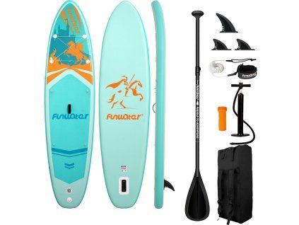 FunWater SUP paddleboard SUPFW70A (tyrkysová)
