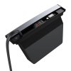 Rozbočovač Baseus T-Space s káblami USB-C na lightning pre vozidlá Tesla (čierny)
