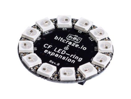 Bitcraze LED-ring deck – 12 RGB LED a 2 predné svetlá