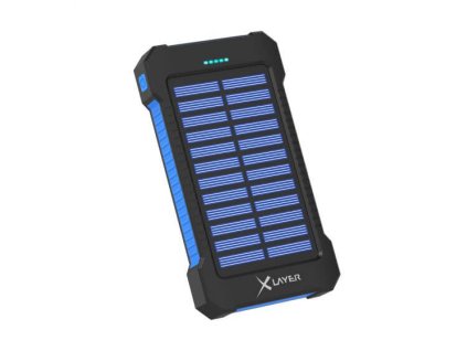 XLayer powerbank PLUS Solar 8000 mAh černá/modrá