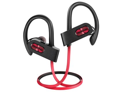 MPOW Flame 2 - sportovní sluchátka, červeno-černé