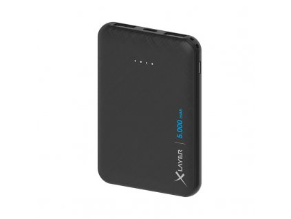 XLAYER Micro 5000 mAh - powerbanka, černá