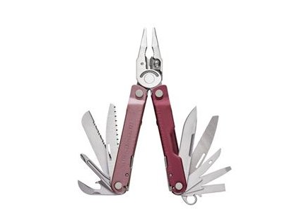 LEATHERMAN REBAR - HEATHERED CRANBERRY/CRANBERRY SHEATH/ BOX-INT