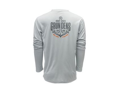 Logo Anchor LS Tech Tee - Grey Mist vel. XL