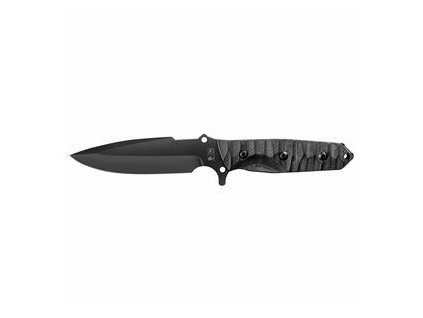 MARAUDEUR SURVIVAL KNIFE G10 BLACK HANDLE / SMOOTH BLADE + KYDEX SHEATH