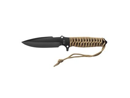 MARAUDEUR SURVIVAL KNIFE PARACORD 550 ® COYOTE BROWN / SMOOTH BLADE + KYDEX SHEATH